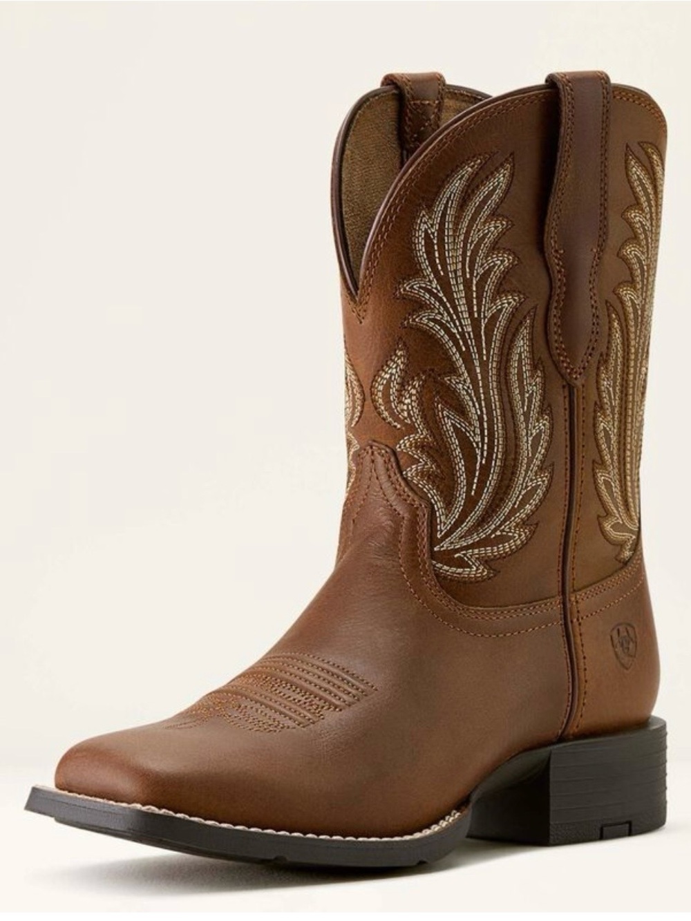 Ariat Brown Leather Cowboy Boots 7.5 WIDE